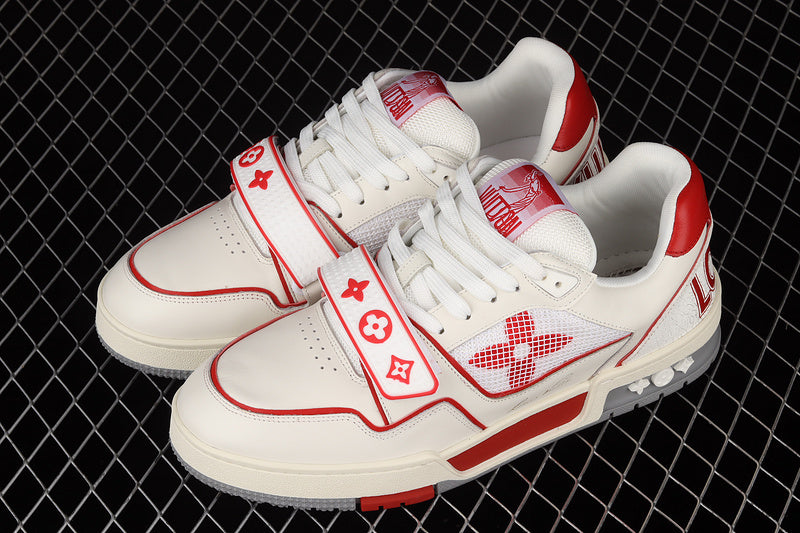 LouisVuitton Trainer Strape - White/Red