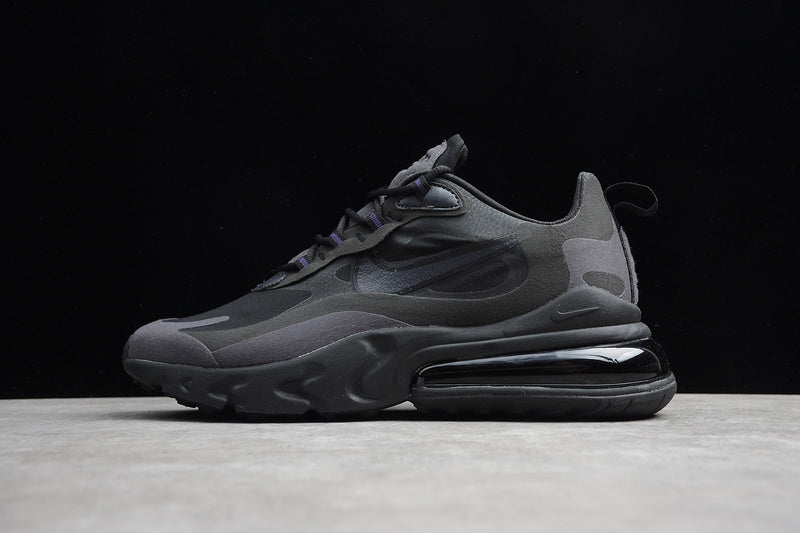 NikeMens Air Max 270 AM270 React - Triple Black