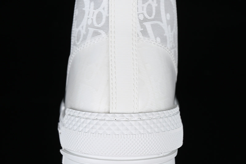 DiorMens B23 High Oblique Canvas - White Calfskin