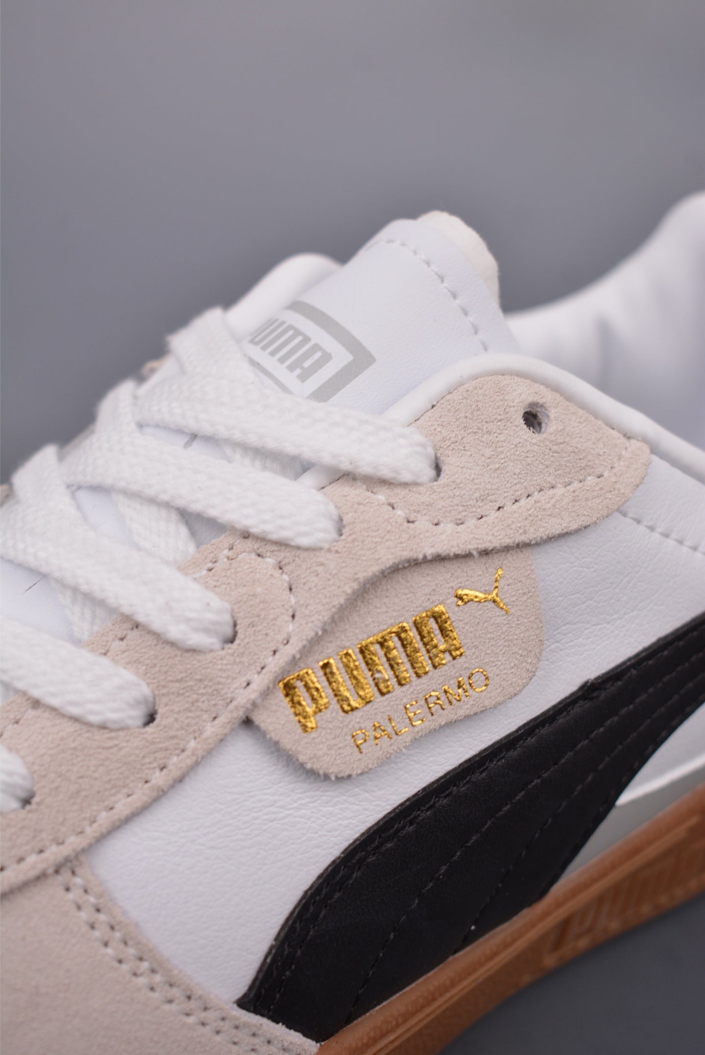 PumaUnisex Palermo Leather - "White Black Gum"