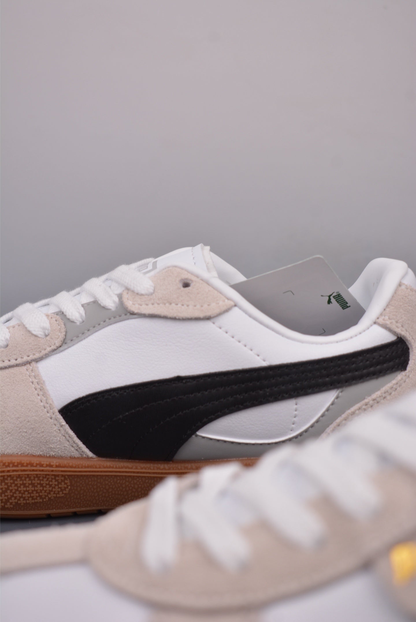 PumaUnisex Palermo Leather - "White Black Gum"