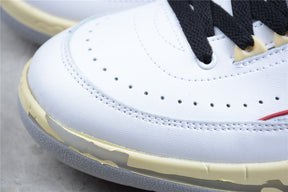 Air Jordan 2 AJ2 Low x Off-White - White/Red