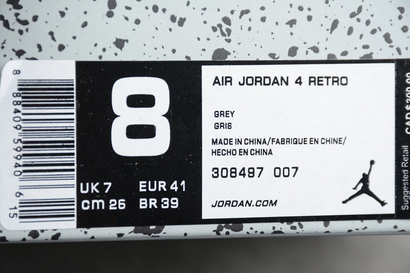 WMNS Air Jordan 4 AJ4 Retro - Cool Grey
