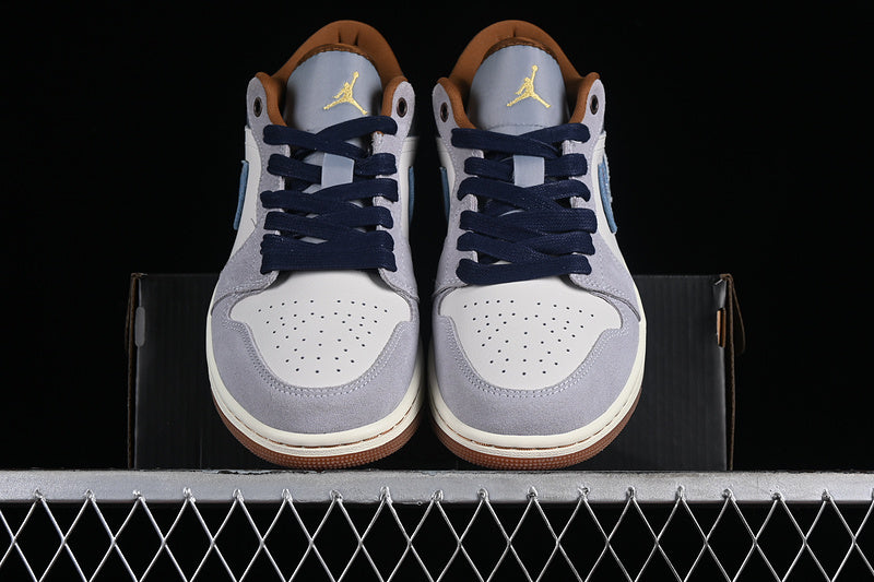 Air Jordan 1  AJ1 Low Repaired - Denim Swoosh