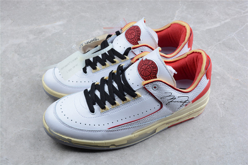 Air Jordan 2 AJ2 Low x Off-White - White/Red