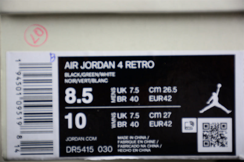 Air Jordan Retro 4 AJ4 SB Alternate - Black