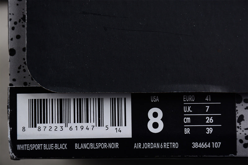 Air Jordan 6 AJ6 Retro - Sports Blue