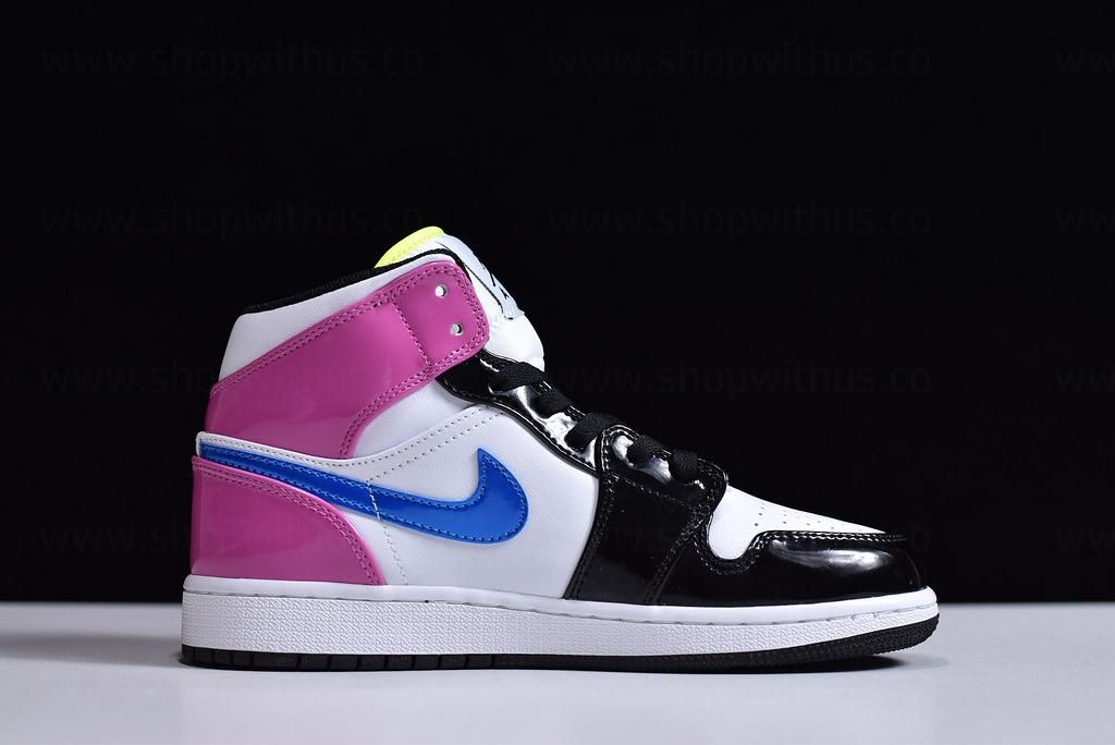 Air Jordan 1 AJ1 Mid SE - Cyber/Active Fuchsia