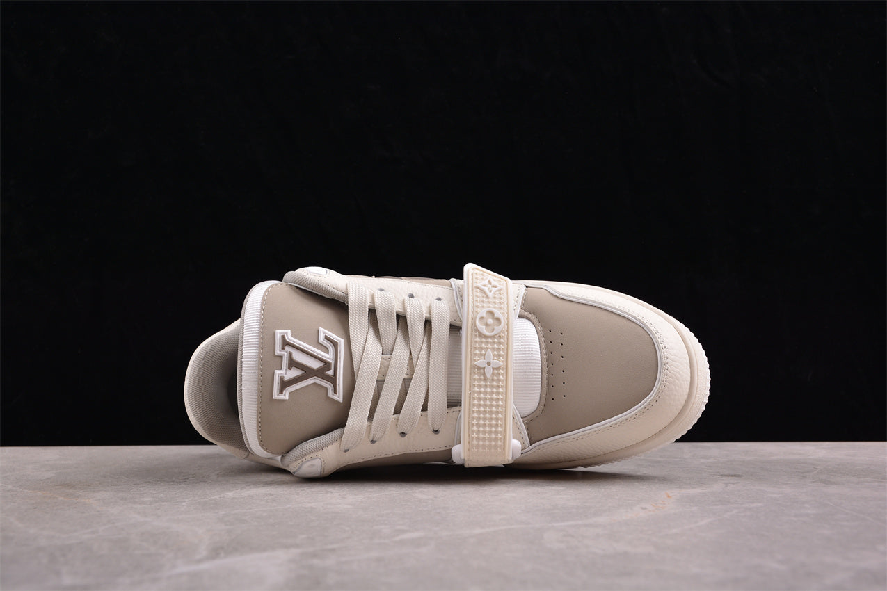 LouisVuitton Stripe Trainer - White