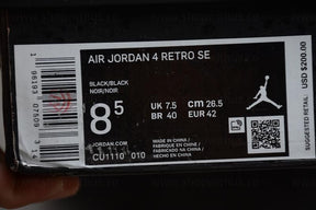 WMNS Air Jordan 4 AJ4 Retro - Black Cat
