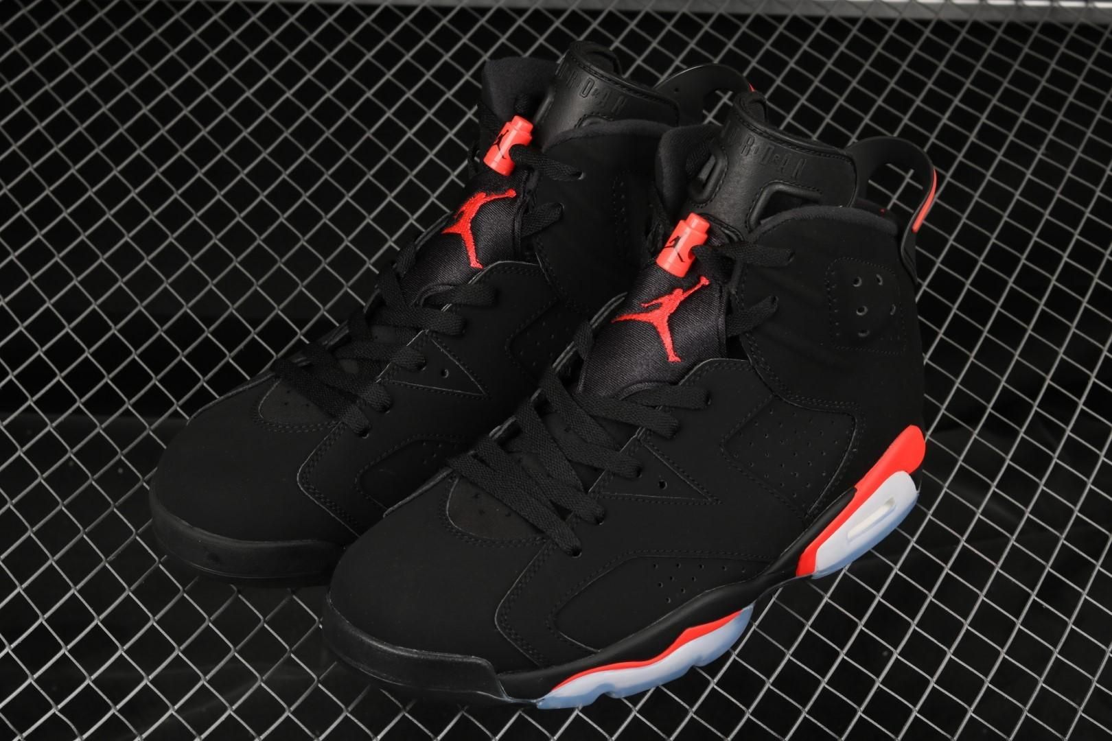 Air Jordan 6 AJ6 Retro Black - Infrared