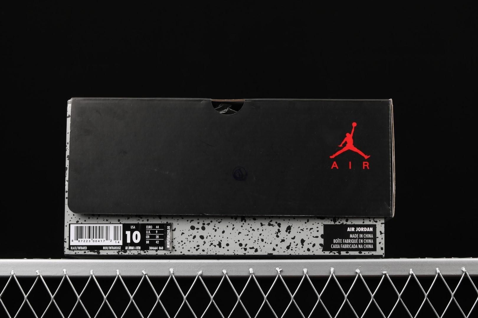 Air Jordan 6 AJ6 Retro Black - Infrared