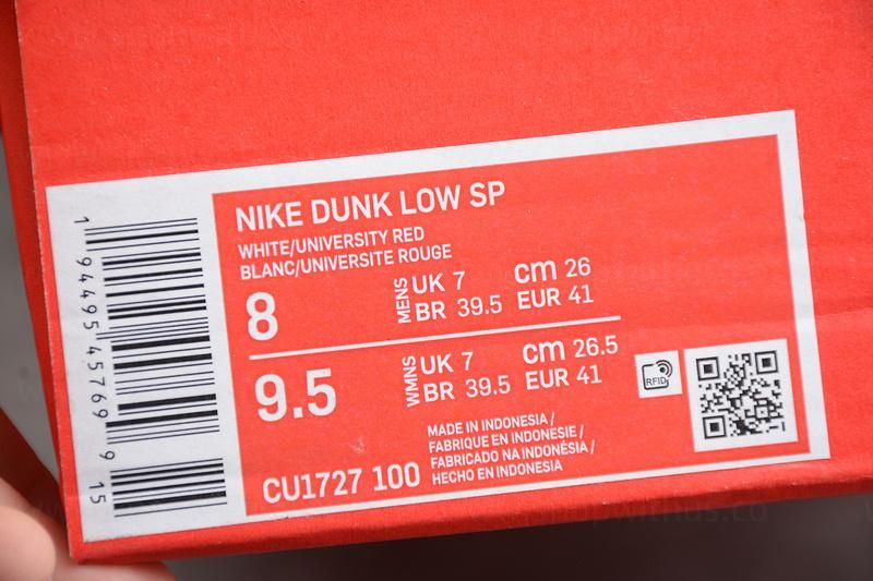 NikeMens SB Dunk Low - University Red
