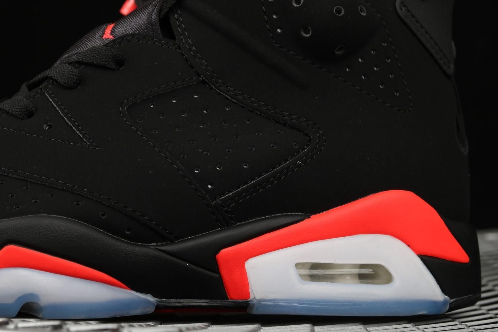 Air Jordan 6 AJ6 Retro Black - Infrared