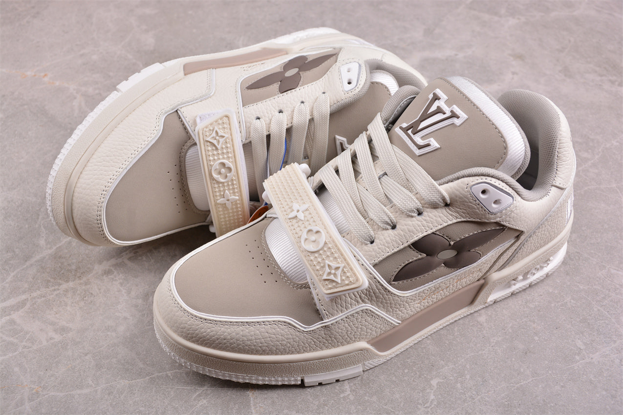 LouisVuitton Stripe Trainer - White