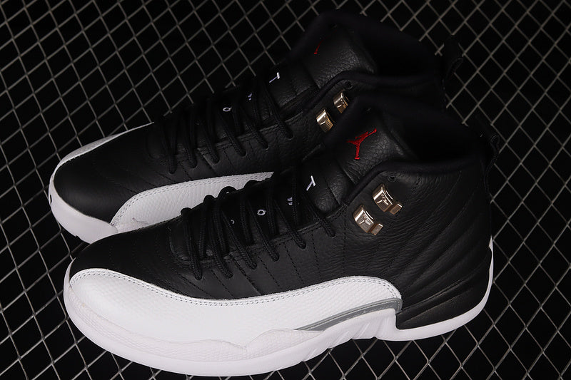 Air Jordan 12 AJ12 Retro - Black White