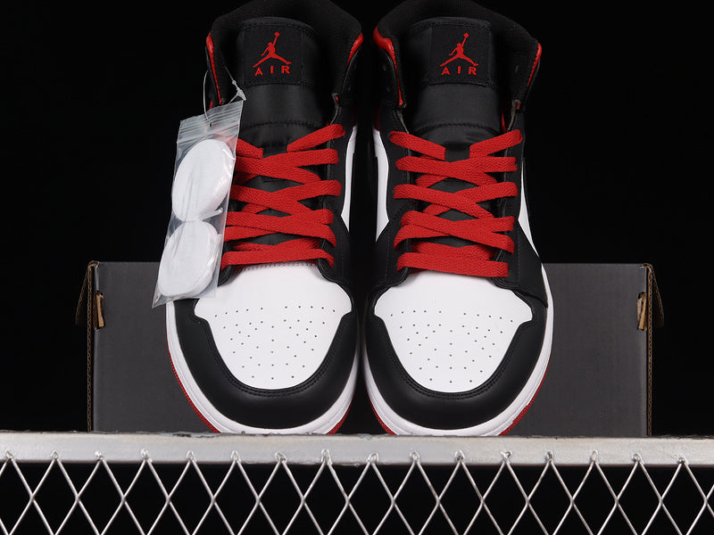 Air Jordan 1 AJ 1 Mid - Gym Red Black