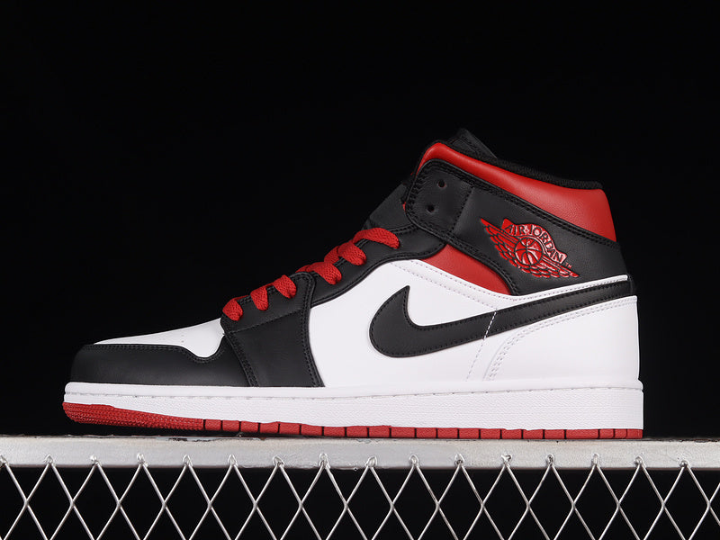 Air Jordan 1 AJ 1 Mid - Gym Red Black