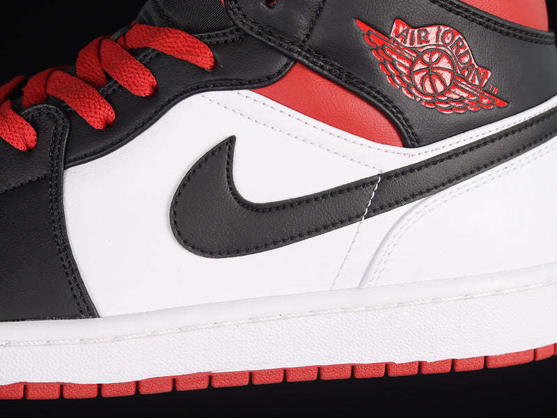 Air Jordan 1 AJ 1 Mid - Gym Red Black