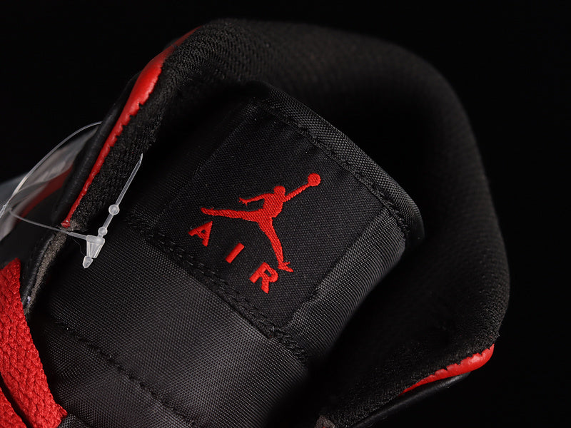 Air Jordan 1 AJ 1 Mid - Gym Red Black
