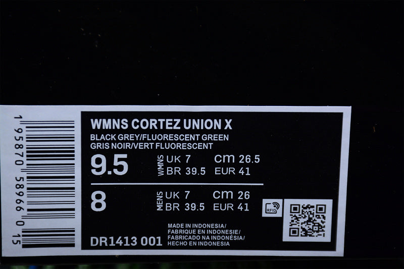 NikeUnisex Cortez X Union  - Off Noir