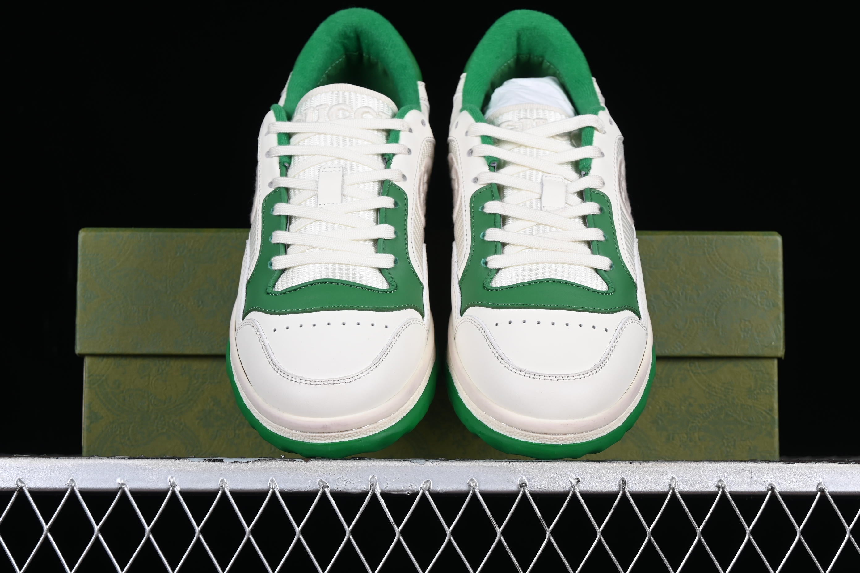 GucciMens Max 80 Leather - White/Green