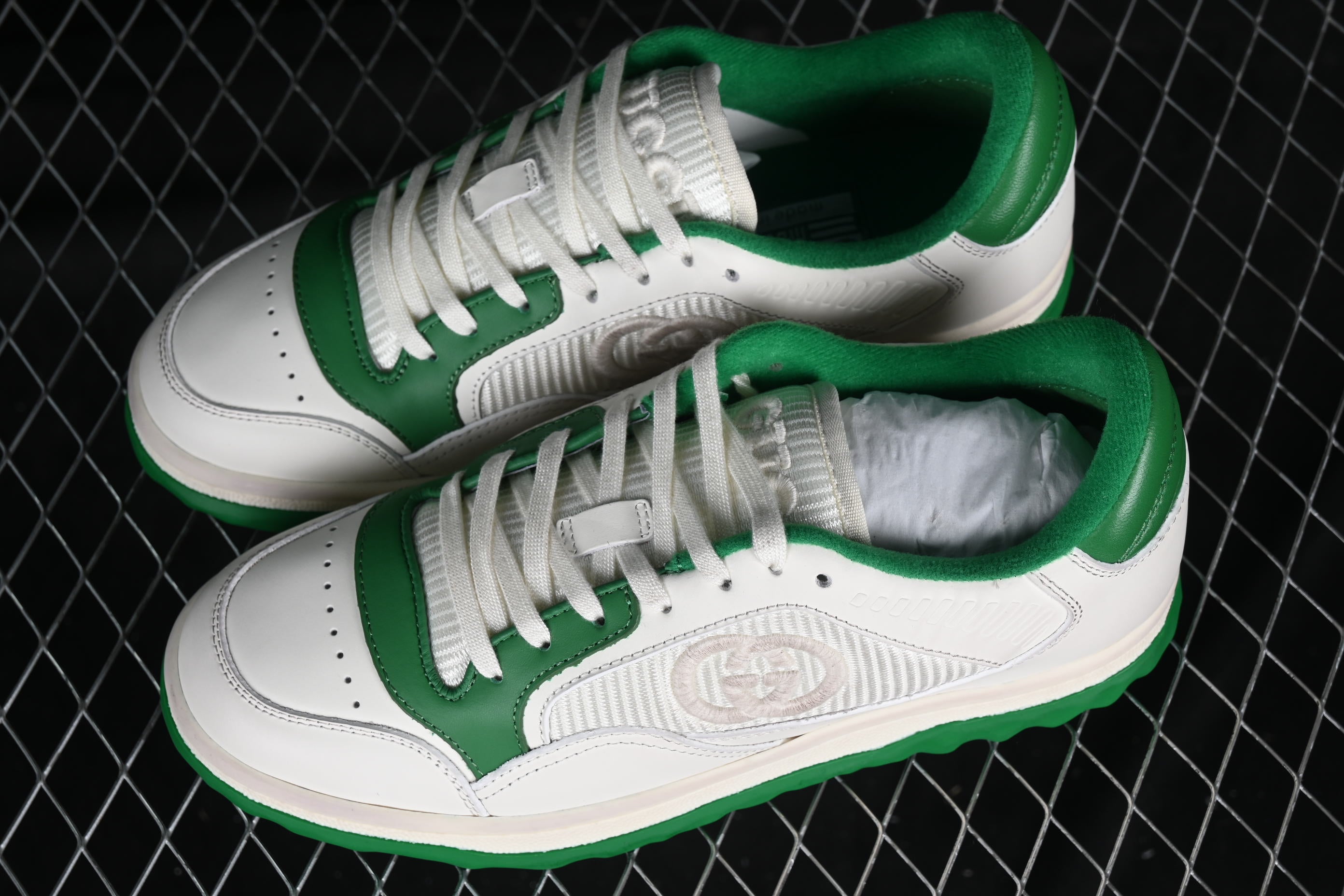 GucciWMNS Max 80 Leather - White/Green