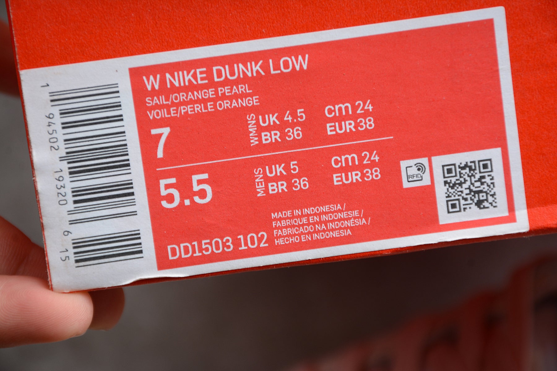 NikeWMNS Dunk Low - Orange Pearl