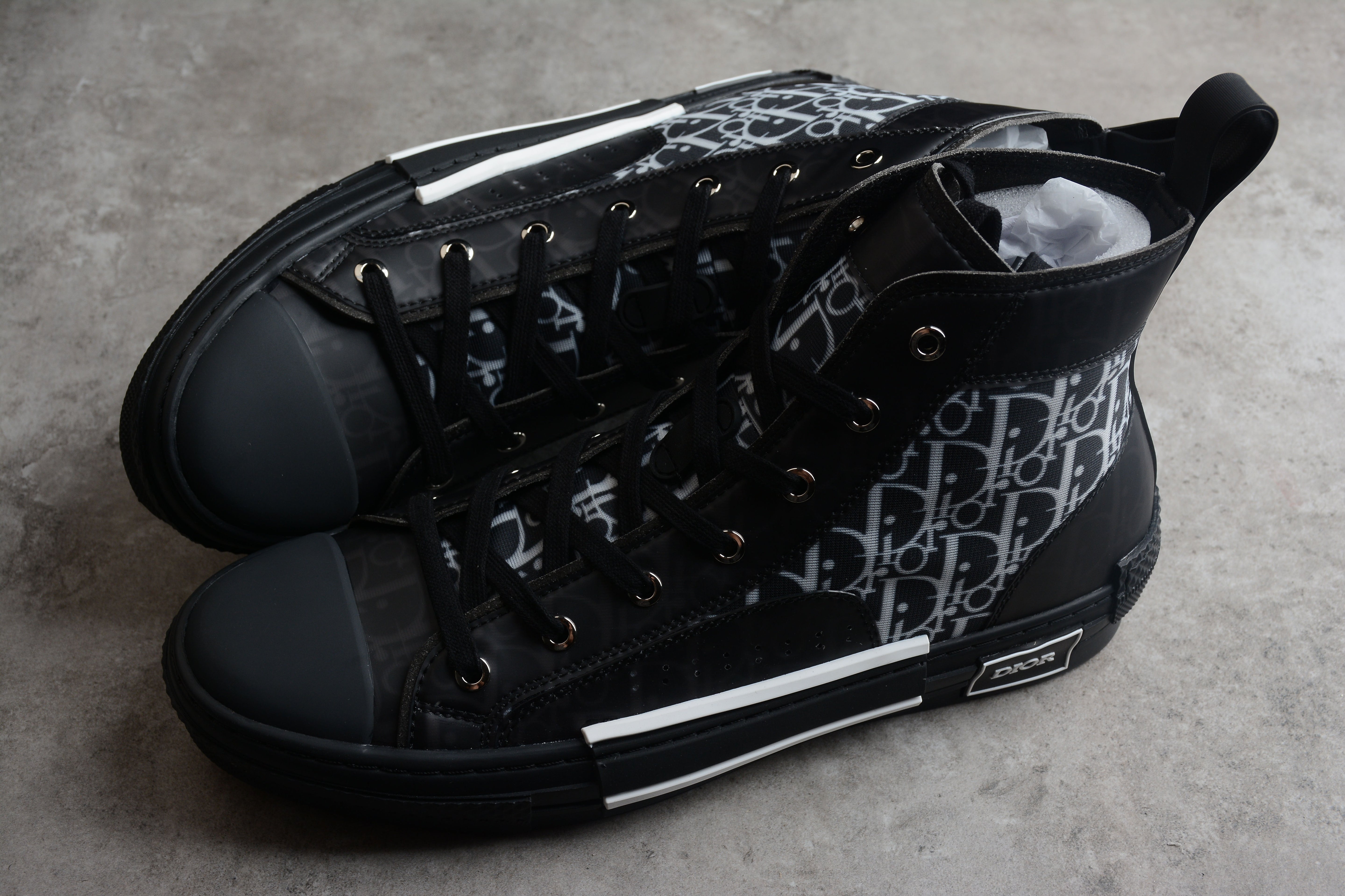 DiorMens B23 Oblique High Top - Black
