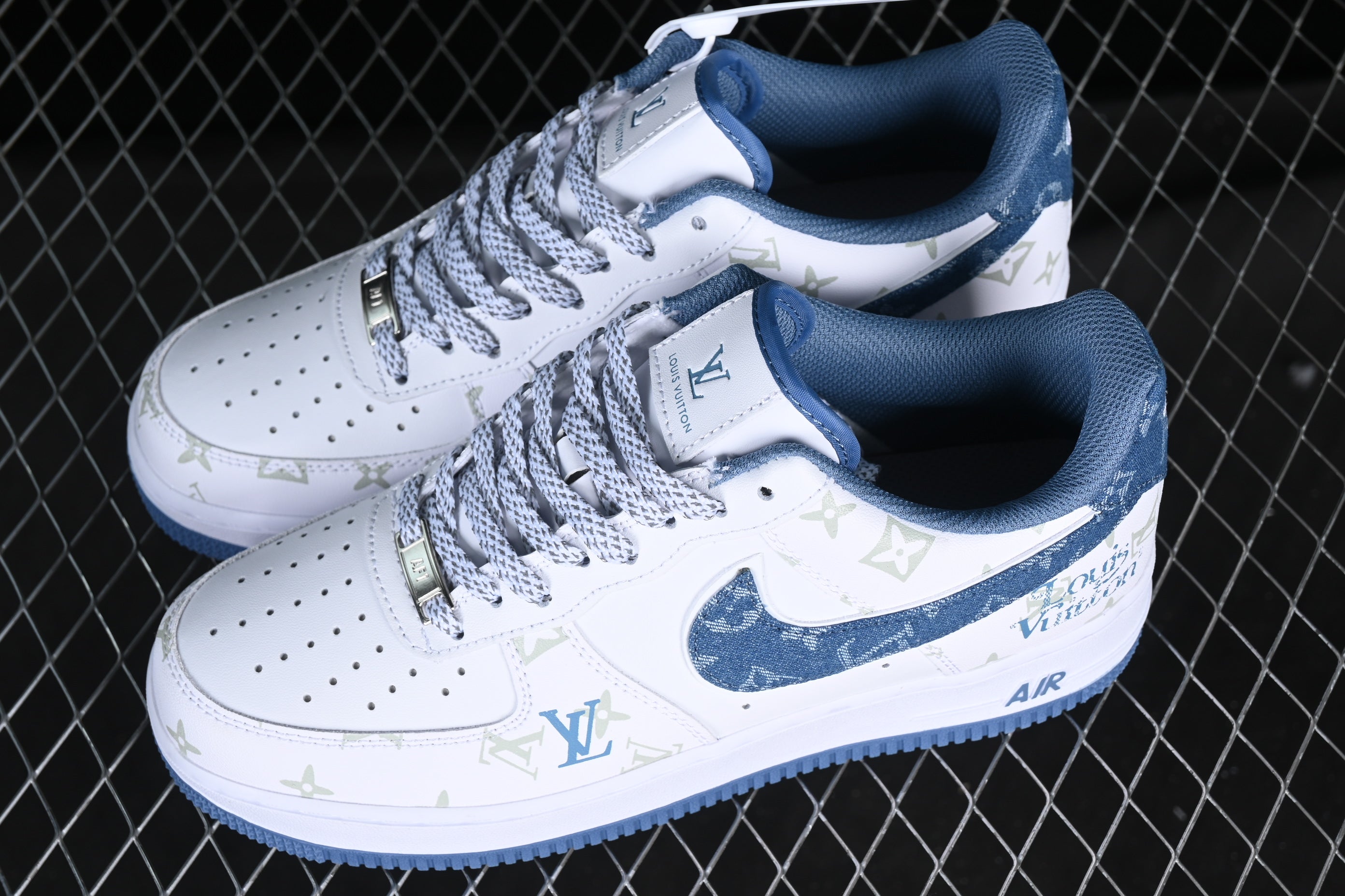 Louis Vuitton x NikeMens Air Force 1 AF1 - Denim Blue