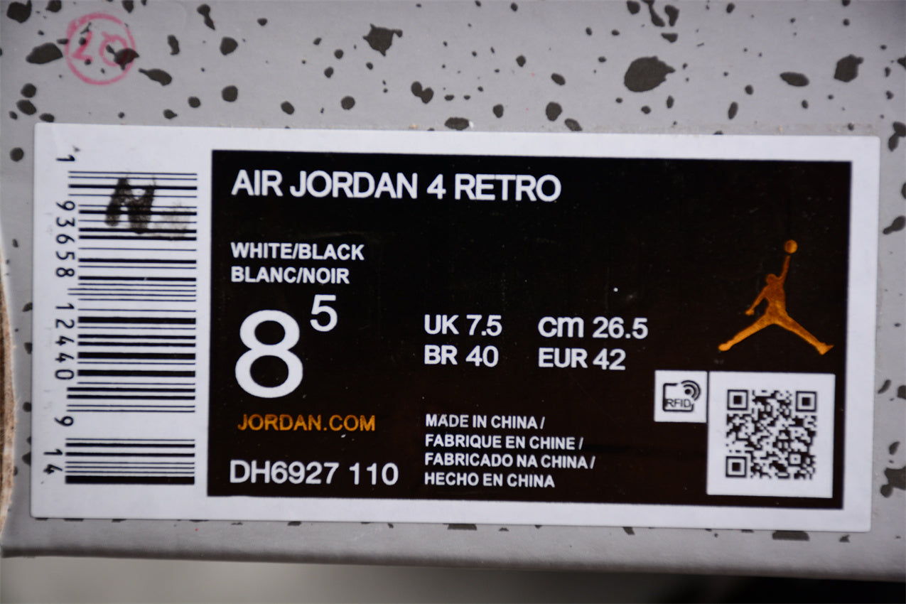 Air Jordan 4 AJ4 - White Thunder