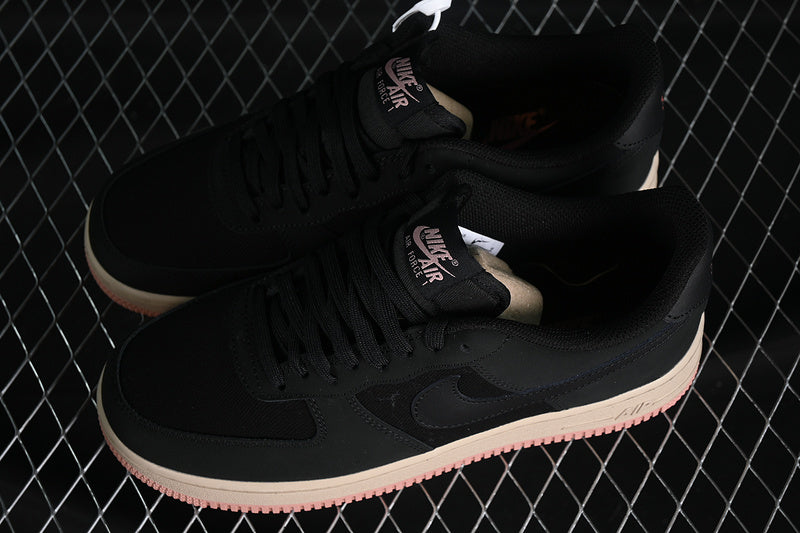 NikeUnisex Air Force 1 AF1 Low '07 - Black Red Stardust