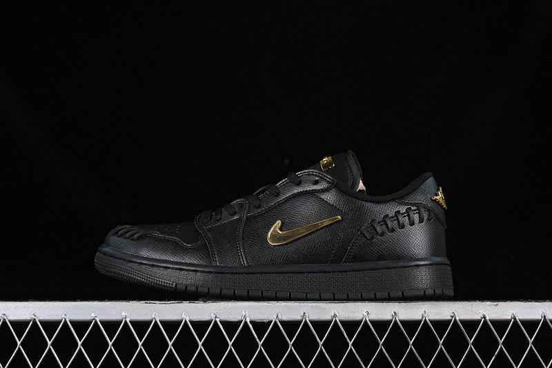Air Jordan 1 AJ1 Retro Low - Black Metailic Gold