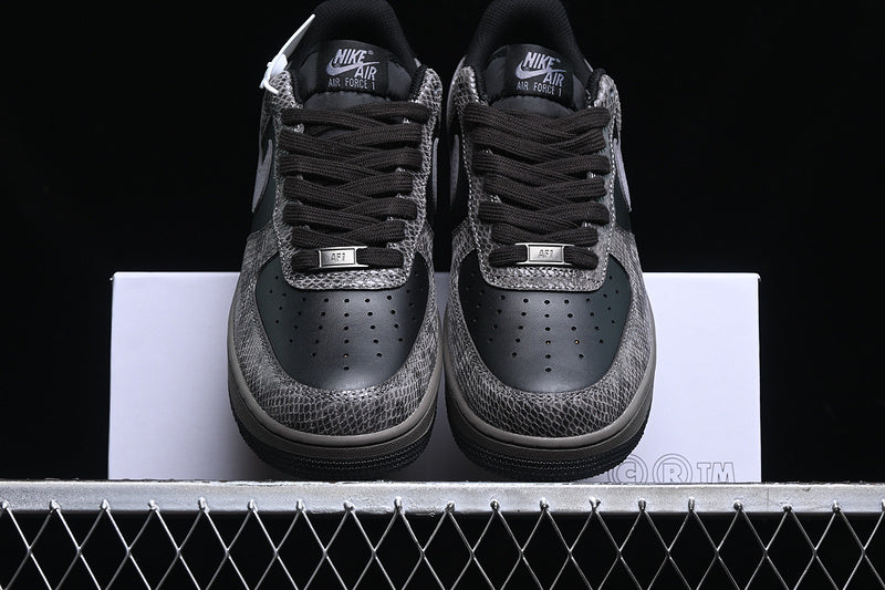NikeUnisex Air Force 1'07 AF 1 Low - Off Noir Snakeskin