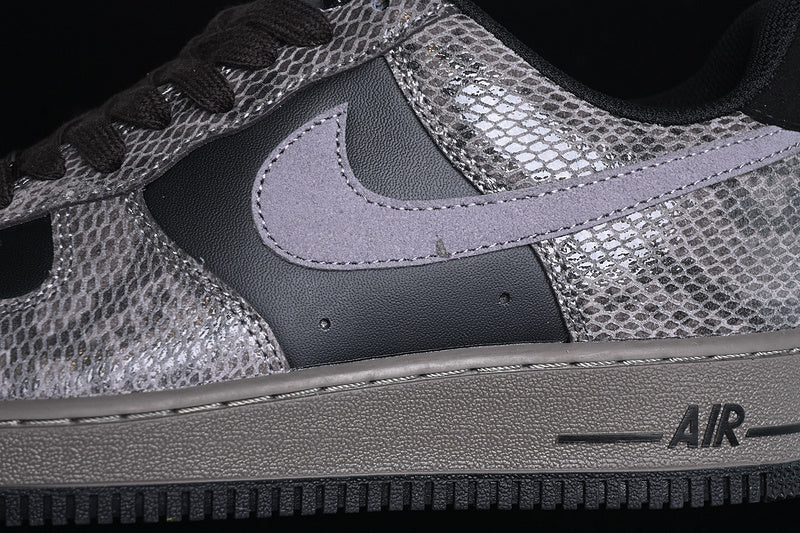 NikeUnisex Air Force 1'07 AF 1 Low - Off Noir Snakeskin