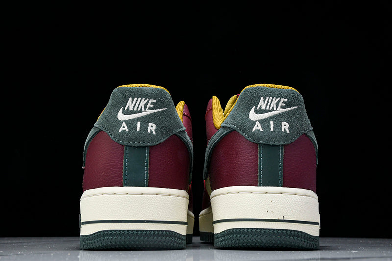 NikeMens Air Force 1 AF1 Low - Dark Team Red/Vintage Green