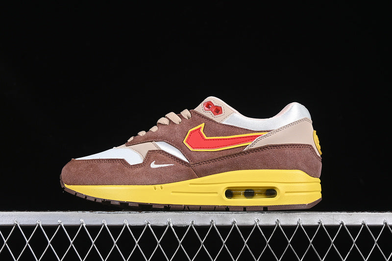 NikeUnisex Air Max 1 AM1 PRM - Brown Yellow