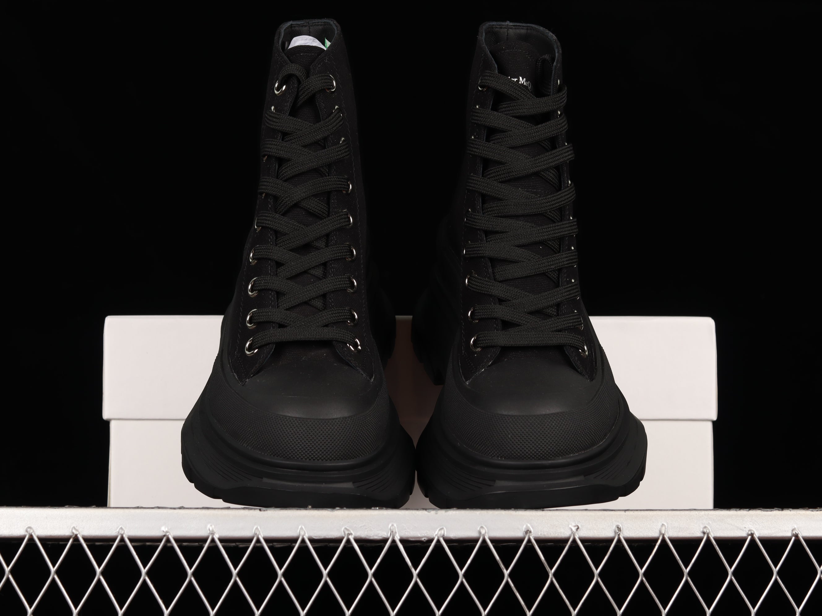 AlexanderMens McQueen Tread Slick High Boot - Black