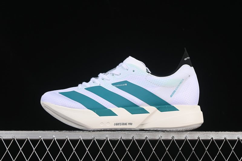 adidasUnisex Adizero Adios Pro 4 - White Pulse Teal