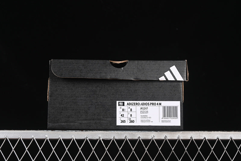 adidasUnisex Adizero Adios Pro 4 - White Pulse Teal