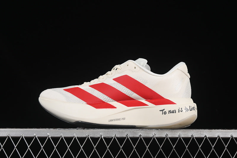 adidasUnisex Adizero EVO - Off White Red