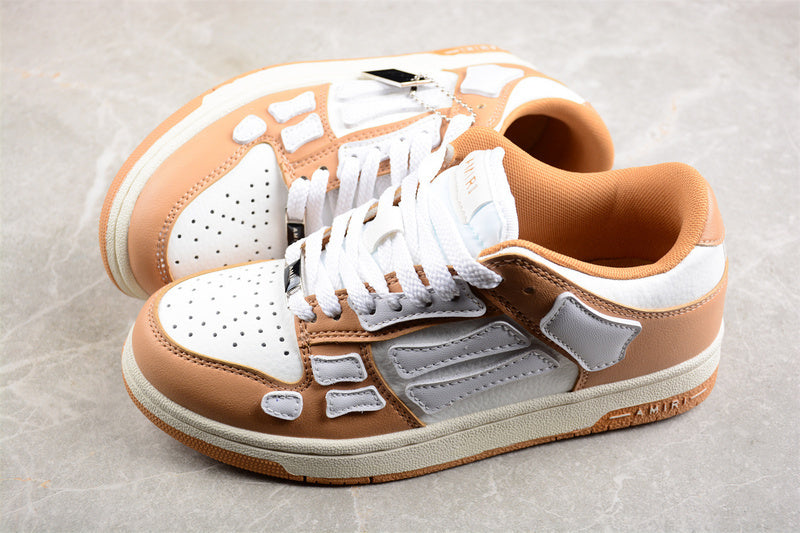 Amiri Skeleton Low Top - White Brown