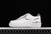 NikeMens Air Force 1 AF1 Shadow - Black/White