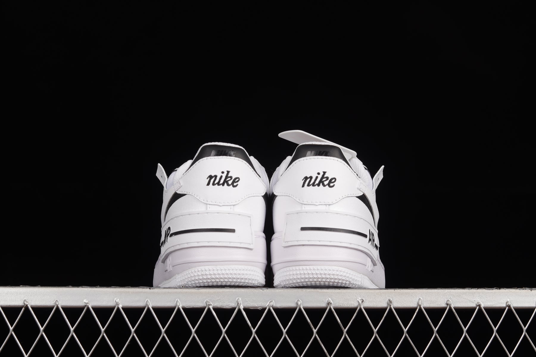 NikeMens Air Force 1 AF1 Shadow - Black/White