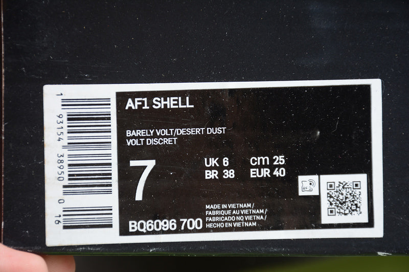 NikeMens Air Force 1 AF1 High Shell - Volt