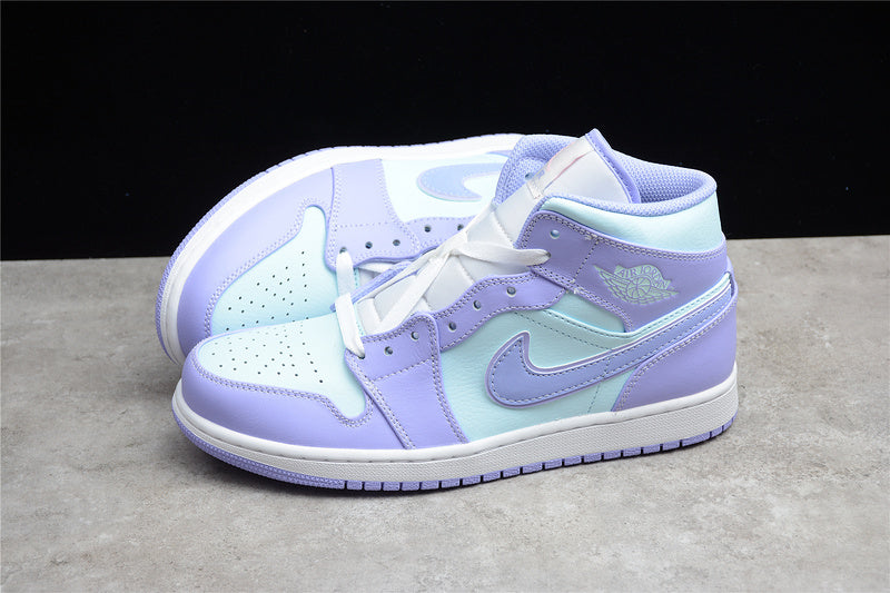 WMNS Air Jordan 1 AJ1 Mid - Purple Aqua