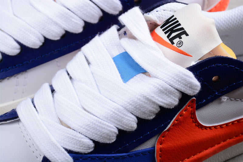 NikeMens Blazer Low 77 Jumbo - Deep Royal/Safety Orange