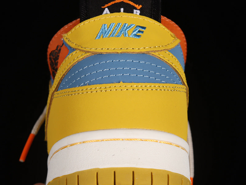 NikeMens SB Dunk Low - Blue/Orange