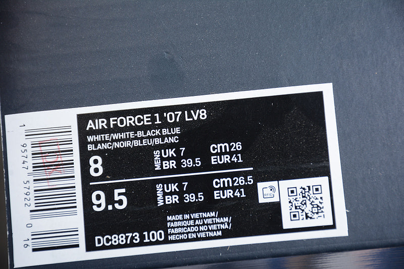 NikeMens Air Force 1 AF1 Low LV8 - White Game Royal