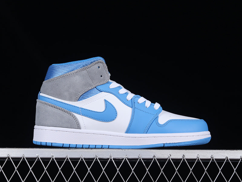 Air Jordan 1 AJ1 Mid - University Blue/Grey